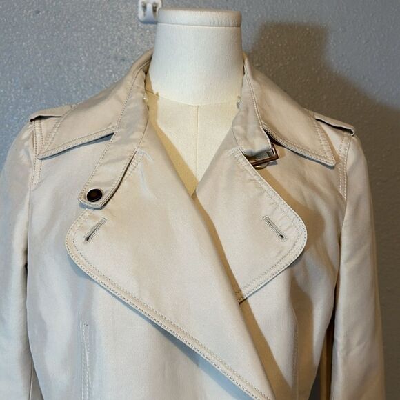 GIANFRANCO FERRE women’s double breasted jacket size 42 missing belt - Picture 3 of 15